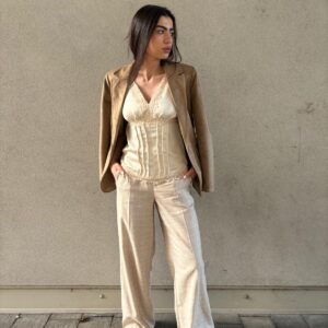 Giacca in camoscio sfiancata