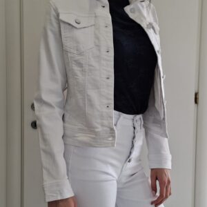 Giacca in jeans bianca