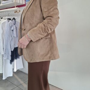 Giacca camoscio sfiancata